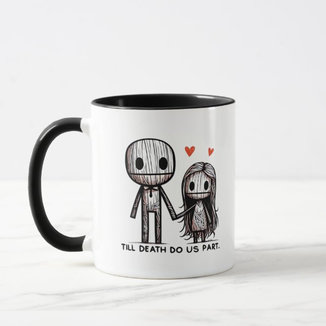 Till Death Do Us Part Classic – Funny Wedding Quot Mug (Left)