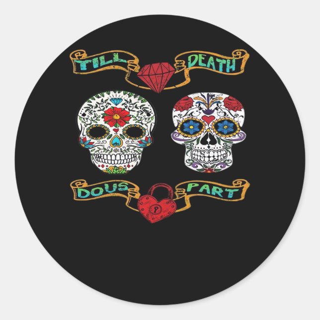 Till Death Do Us Part – Classic Haunting  Classic Round Sticker (Front)
