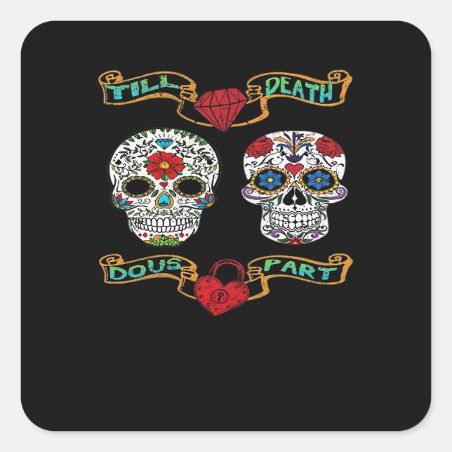 Till Death Do Us Part – Classic Haunting  Square Sticker (Front)