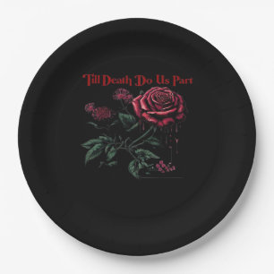 Till Death Do Us Part Classic – Love Design Paper Plate