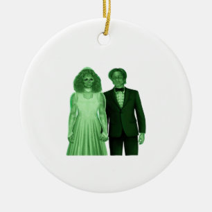 Till Death Do Us Part Classic Retro Design Ceramic Ornament