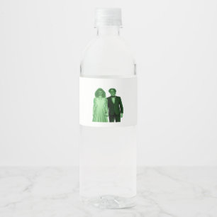 Till Death Do Us Part Classic Retro Design Water Bottle Label