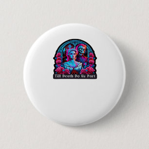 Till Death Do Us Part Classic – Sloth & Soulmate 6 Cm Round Badge