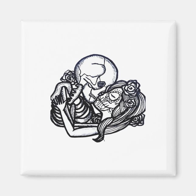 Till Death Do Us Part Classic – Spooky Skeleton Sl Magnet (Front)