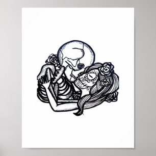 Till Death Do Us Part Classic – Spooky Skeleton Sl Poster