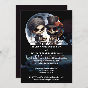 Till death do us part corpse bride groom invitation