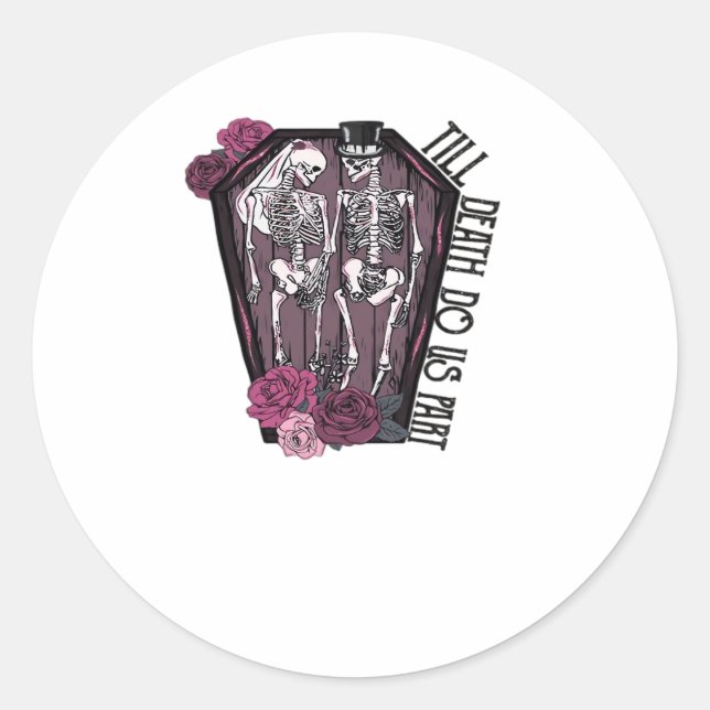 Till Death Do Us Part, Costume Idea Classic Round Sticker (Front)