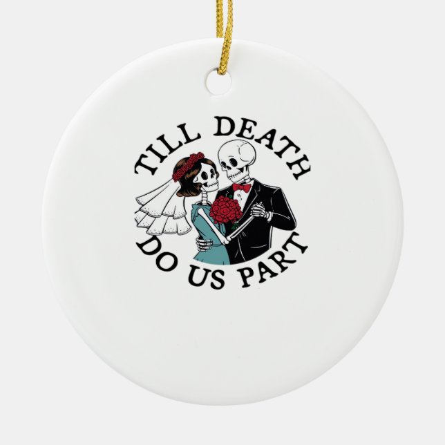 Till Death Do Us Part Essential – Sloth Meets Reap Ceramic Ornament (Front)