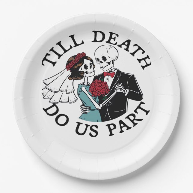 Till Death Do Us Part Essential – Sloth Meets Reap Paper Plate (Front)
