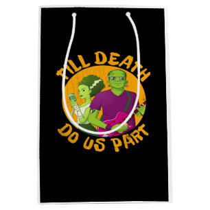 Till Death Do Us Part! Funny Halloween Design For Medium Gift Bag