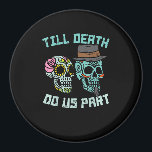 Till Death Do Us Part Funny Halloween Wedding – Bo Magnet<br><div class="desc">Till Death Do Us Part Funny Halloween Wedding – Boo-tiful Couple – A humourous wedding vow parody with a “boo-tiful couple” pun. Funny,  spooky,  and cute,  it’s perfect for Halloween. Great for couples who love wordplay.</div>