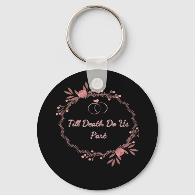 Till Death Do Us Part – Ghostly Wedding Key Ring (Front)