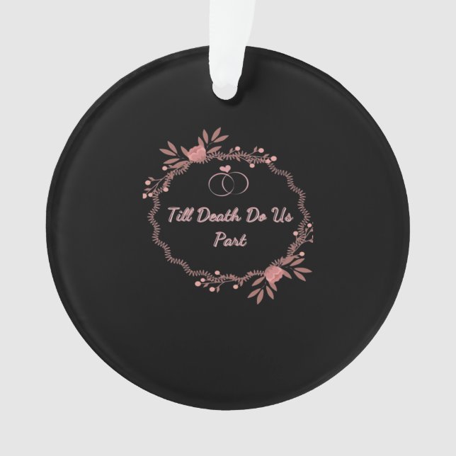 Till Death Do Us Part – Ghostly Wedding Ornament (Front)