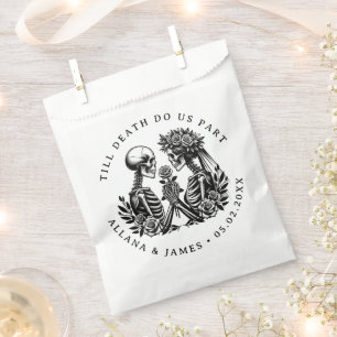 Till Death Do Us Part Gothic Favour Bag