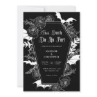 Till Death Do Us Part Gothic Floral Black Wedding