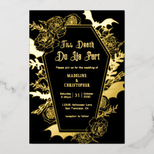 Till Death Do Us Part Gothic Glam Black Wedding