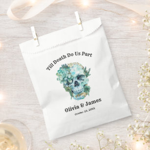 Till Death Do Us Part Gothic Halloween Wedding Favour Bag