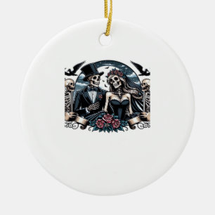Till Death Do Us Part – Gothic Love Ceramic Ornament