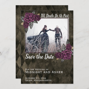 Till Death Do Us Part Gothic Rose Save the Date
