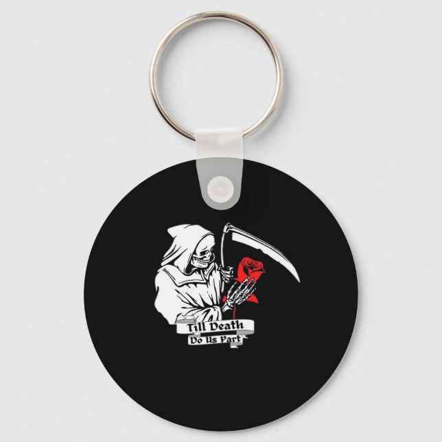 Till Death Do Us Part – Grim Reaper Love  Key Ring (Front)