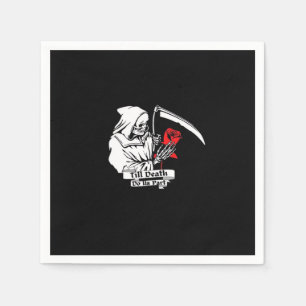 Till Death Do Us Part – Grim Reaper Love  Napkin