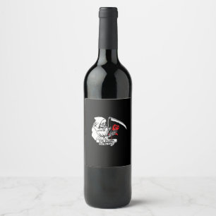 Till Death Do Us Part – Grim Reaper Love Wine Label