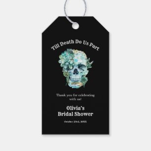 Till Death Do Us Part Halloween Bridal Shower Gift Tags
