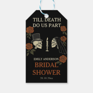 Till Death Do Us Part Halloween Bridal Shower Gift Tags