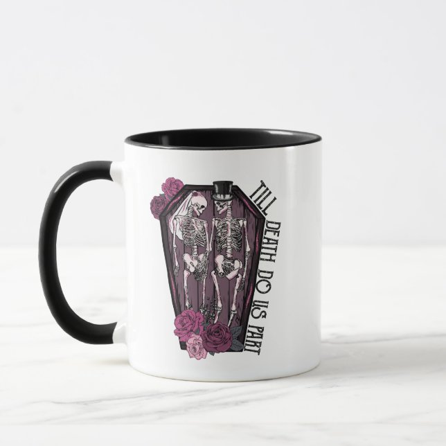 TILL DEATH DO US PART HALLOWEEN COUPLE MUG (Left)