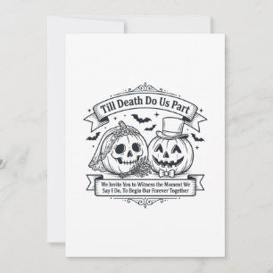 Till Death Do Us Part Halloween Pumpkins Wedding
