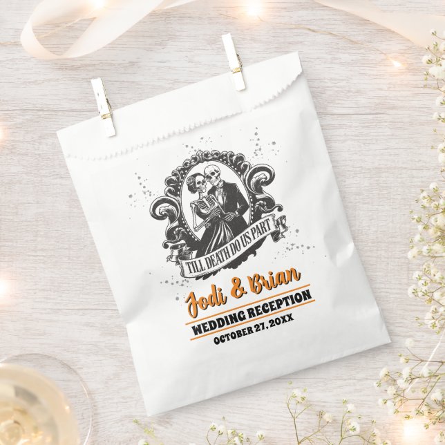 Till Death Do Us Part Halloween Wedding  Favour Bag (Clipped)