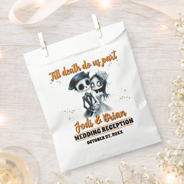 Till Death Do Us Part Halloween Wedding Favour Bag (Clipped)