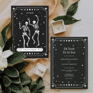 Till Death Do Us Part Halloween Wedding Invitation