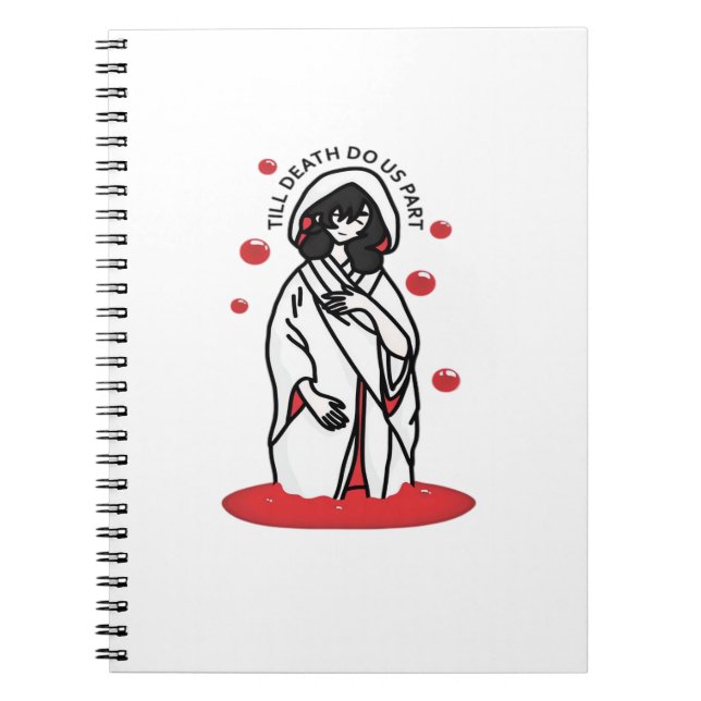Till Death Do Us Part – Haunting Wedding Slogan Notebook (Front)