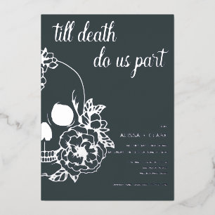 Till Death Do Us Part Modern Skull Wedding