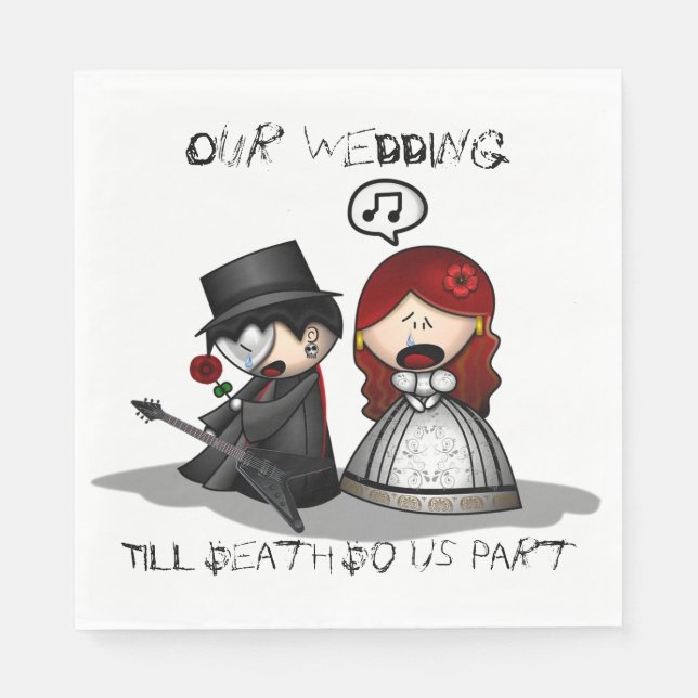 Till Death do us part Napkin (Front)