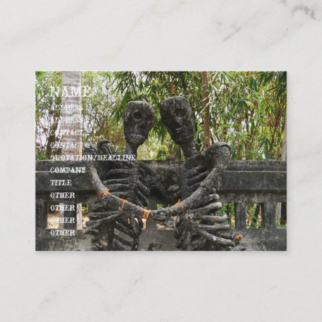 Till Death Do Us Part ... Nong Khai, Thailand Business Card (Front)