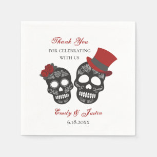 Till Death Do Us Part Personalised Wedding Napkin