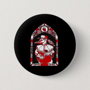 Till Death Do Us Part Plague Doctor Classic Love M 6 Cm Round Badge