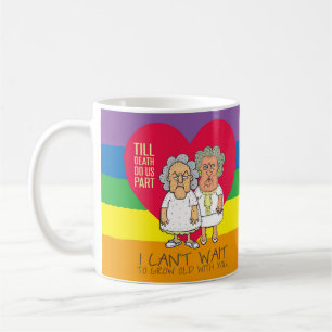 Till death do us part pride love LGBT women Coffee Mug