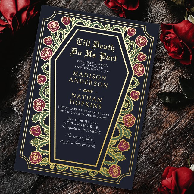Till Death Do Us Part Rose Blue Gothic Wedding (Creator Uploaded)