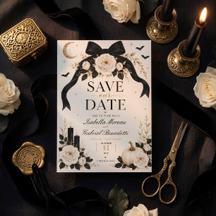Till Death Do Us Part Save the Date Card Gothic