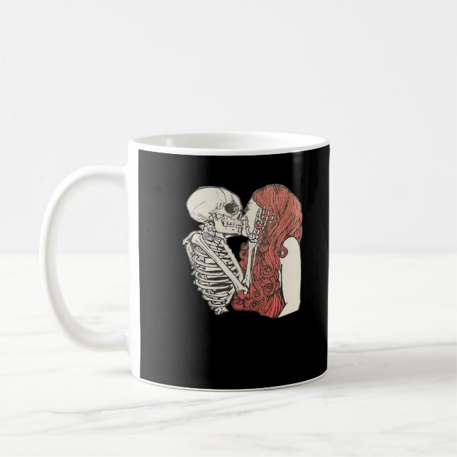 Till Death Do Us Part Skeleton Art Classic Coffee Mug (Left)