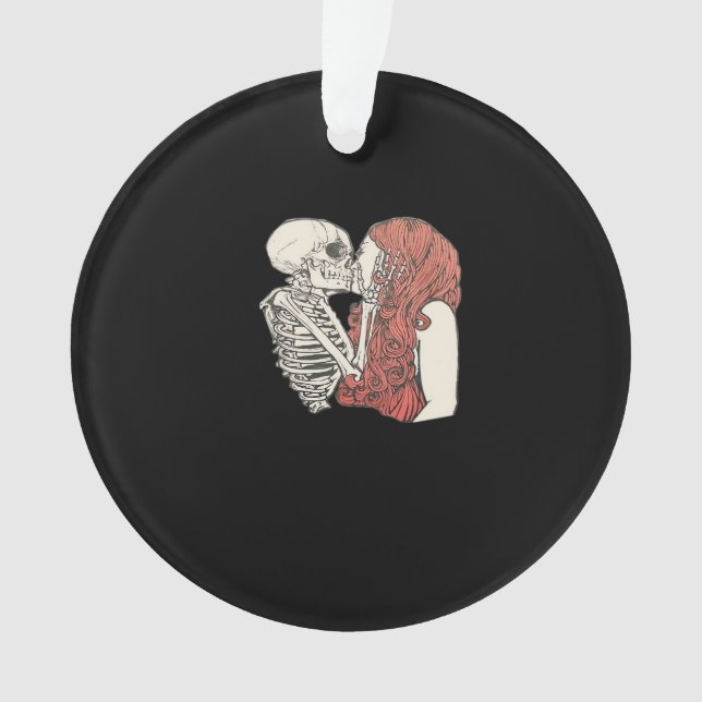 Till Death Do Us Part Skeleton Art Classic Ornament (Front)