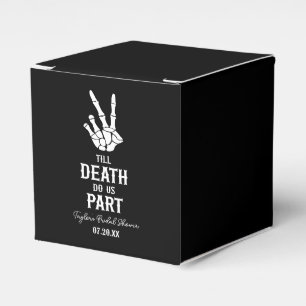 Till Death Do Us Part Skeleton Bridal Shower Favour Box