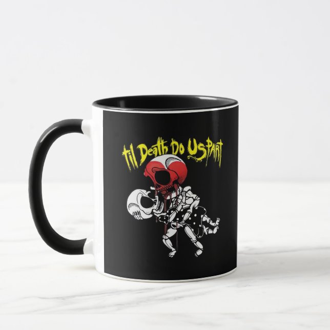 Till Death Do Us Part – Skeleton Couple Forever Mug (Left)