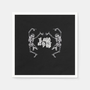 Till Death Do Us Part Skeleton Design Napkin