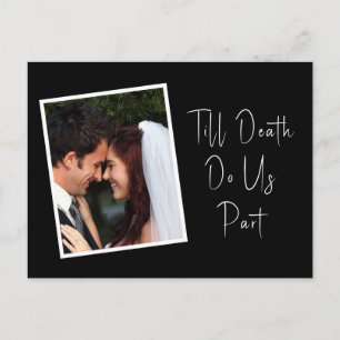 Till Death Do Us Part Skeleton Save The Date Photo Postcard
