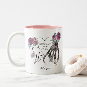 Till Death Do Us Part Skeleton  Two-Tone Coffee Mug