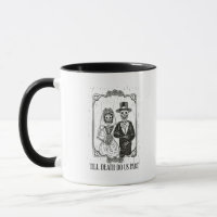 Till Death Do Us Part Skeleton Wedding Couple –